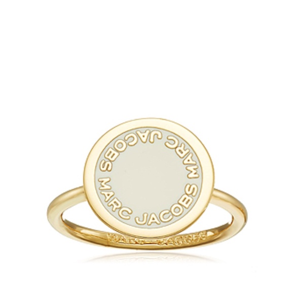 Marc Jacobs Jewelry - Marc Jacobs Enamel Logo Disc Signet Ring